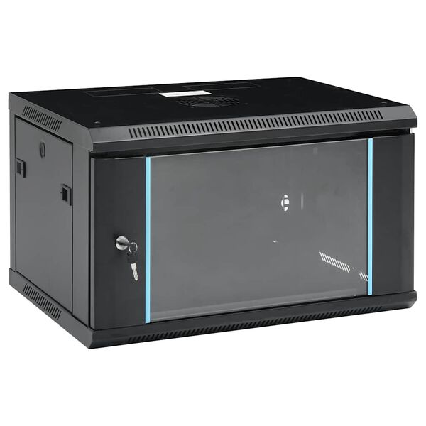 vidaXL 6U N&aacute;stenn&aacute; serverov&aacute; skriňa 19" IP20 600x450x350 mm