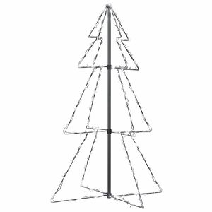 vidaXL Vianočn&yacute; stromček, kužeľ, 160 LED, dovn&uacute;tra aj von 78x120 cm