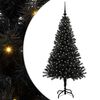 vidaXL Vianočn&yacute; stromček Čierna 150 cm PVC