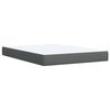 vidaXL Boxspring posteľ s matracom tmavosiv&aacute; 160x200 cm l&aacute;tka