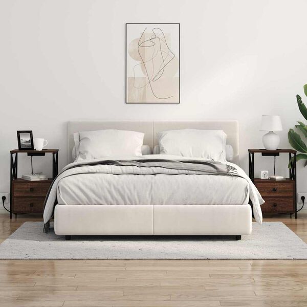 vidaXL Nočn&yacute; stol&iacute;k Hned&yacute; dub 40 x 31 x 60 cm Kompozitn&eacute; drevo