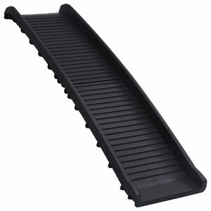 vidaXL Skladacia rampa pre psa čierna 155,5x40x15,5 cm