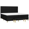 vidaXL Boxspring posteľ s matracom čierna 200x200 cm l&aacute;tka