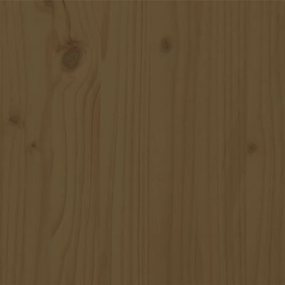 vidaXL Posteľný rám medovo-hnedý masívne drevo 90x200 cm