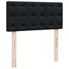 vidaXL Posteľný rám boxspring s matracom čierny 90x190 cm zamat
