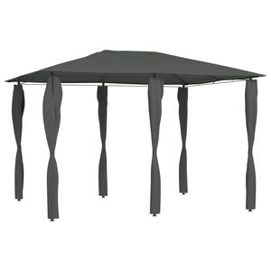 vidaXL Alt&aacute;nok s poťahmi na stĺpiky 3x4x2,6 m, antracitov&yacute; 160 g/m&sup2;