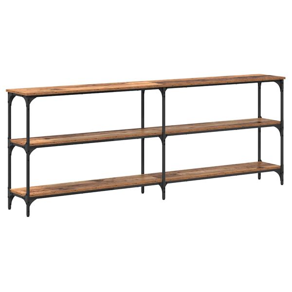 vidaXL Konzolov&yacute; st&ocirc;l Star&eacute; drevo 200 x 29 x 75 cm