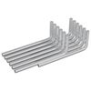 vidaXL &Scaron;esťhrann&yacute; kľ&uacute;č 2118 ks Strieborn&aacute; 22 x 66 mm Oceľ