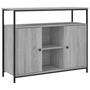 vidaXL Komoda siv&aacute; sonoma 100x35x80 cm kompozitn&eacute; drevo