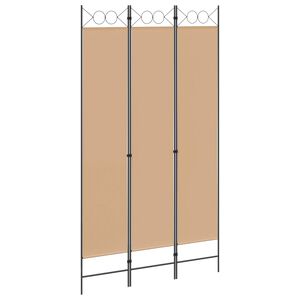vidaXL 3-panelov&yacute; paravan B&eacute;žov&aacute; 120 x 220 cm L&aacute;tka