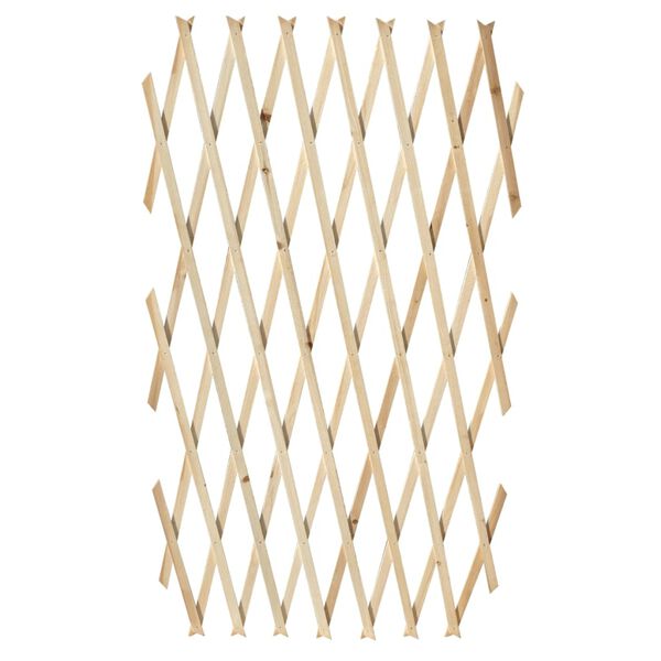 vidaXL Mriežkový plot 5 ks, drevený masív 180x90 cm