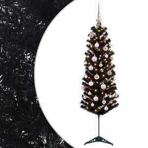 vidaXL Umel&yacute; &scaron;t&iacute;hly vianočn&yacute; stromček s vianočnou guľou 120 cm 150 LED