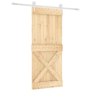 vidaXL Posuvn&eacute; dvere Pr&iacute;rodn&aacute; a biela 90 x 210 cm
