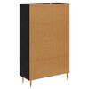 vidaXL Highboard so z&aacute;suvkou Čierny dub 69,5 x 31 x 115 cm