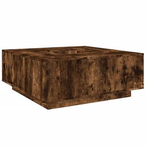 vidaXL Konferenčn&yacute; stol&iacute;k dymov&yacute; dub 100x100x40 cm kompozitn&eacute; drevo
