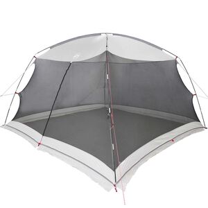 vidaXL Stan s moskyti&eacute;rou so strechou Siv&aacute; 380 x 380 x 225 cm
