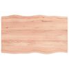 vidaXL Stolov&aacute; doska svetlohned&aacute; 100x60x(2-4)cm o&scaron;etren&yacute; mas&iacute;v hrany