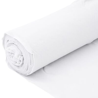 vidaXL Geotextilná membrána biela 1 x 50 m polyesterové vlákno
