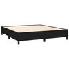 vidaXL Posteľn&yacute; r&aacute;m boxspring s matracom čierny 180x200 cm l&aacute;tka