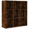 vidaXL Knižnica dymov&yacute; dub 98x29x97,5 cm