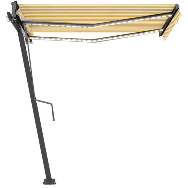 vidaXL Samostatne stojaca automatick&aacute; mark&iacute;za 350x250 cm žlto-biela