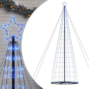vidaXL LED vianočn&yacute; stromček 1534 LED modr&eacute; 500 cm