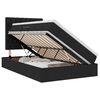 vidaXL Postel s &uacute;ložn&yacute;m prostorem a matrac&iacute; Čierna 120 x 190 cm l&aacute;tka