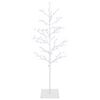 vidaXL Vianočn&aacute; mikro breza Biela 120 cm Oceľ 279 LED