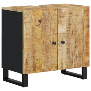vidaXL Um&yacute;vadlov&aacute; skrinka 62x33x58 cm mangovn&iacute;k a kompozitn&eacute; drevo