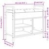 vidaXL Lavička na topánky hnedý dub 65,5x32x57,5 cm kompozitné drevo