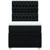 vidaXL Posteľn&yacute; r&aacute;m boxspring s matracom čierny 90x200 cm l&aacute;tka
