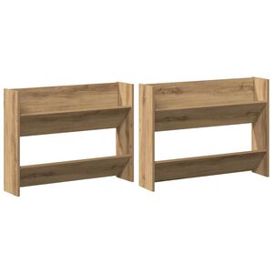 vidaXL Skriňa na top&aacute;nky 2 ks 81 x 18 x 60 cm Kompozitn&eacute; drevo
