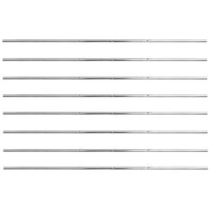 vidaXL Tyče na stolný futbal 8 ks 15,9 mm