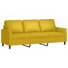 vidaXL 3-dielna sedacia s&uacute;prava s vank&uacute;&scaron;mi žlt&aacute; l&aacute;tka