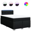 vidaXL Boxspring posteľ s matracom čierna 120x190 cm l&aacute;tka