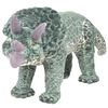 vidaXL Stojaci ply&scaron;ov&yacute; hračk&aacute;rsky dinosaurus triceratops, zelen&yacute; XXL