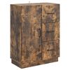 vidaXL Serv&iacute;rovacia skriňa so z&aacute;suvkou Dymov&yacute; dub 66 x 34,5 x 87 cm