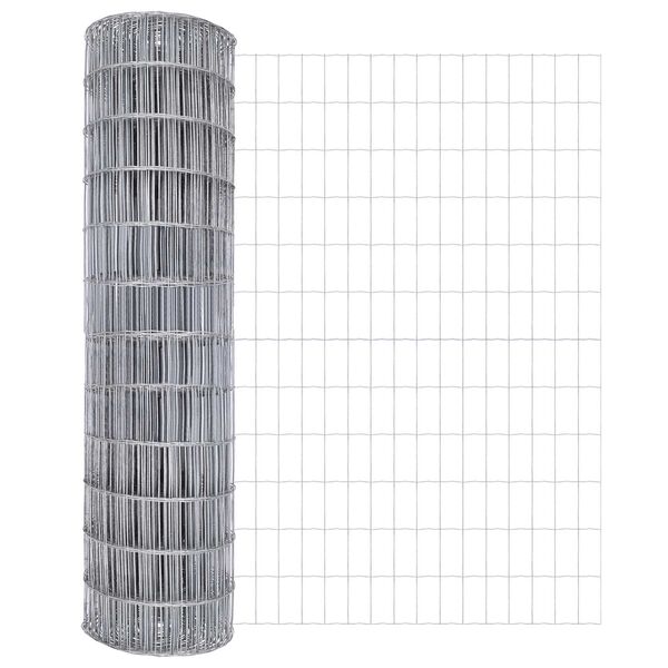 vidaXL Euro plot Strieborná 1.2 x 10 m