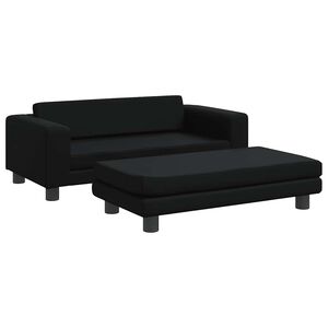 VidaXL Pelech pre psa s nadstavcom čierny 100x50x30 cm umel&aacute; koža