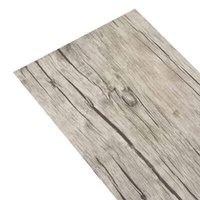 vidaXL Samolepiace podlahové dosky z PVC 5,21 m² 2 mm vyblednutý dub