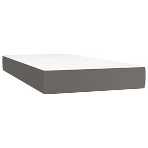 vidaXL Matrac s ta&scaron;tičkov&yacute;mi pružinami stredn&aacute; tvrdosť siv&yacute; 80x200x20 cm l&aacute;tka
