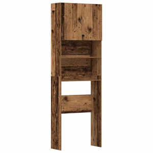 VidaXL Skrinka na pr&aacute;čku Old Wood 64x24x190 cm Engineered Wood