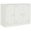 vidaXL Komoda biela 99x39x73 cm oceľ