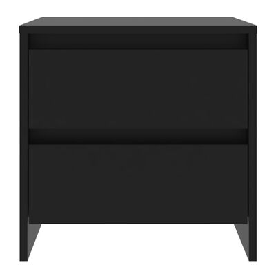 vidaXL Nočný stolík čierny 45x34,5x44,5 cm drevotrieska