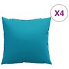 vidaXL Vank&uacute;&scaron;e na pohovku 4 ks modr&eacute; 50x50 cm l&aacute;tkov&eacute;