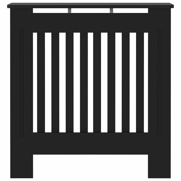 vidaXL Kryt radi&aacute;tora Čierna 78 x 19 x 81,5cm Kompozitn&eacute; drevo