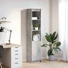 vidaXL Highboard Concrete Grey 37,5x35x180 cm Kon&scaron;trukčn&eacute; drevo