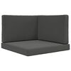 vidaXL Vank&uacute;&scaron; na vonkaj&scaron;iu pohovku Polyester Antracitov&aacute; 80 x 80 cm