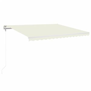 vidaXL Automatick&aacute; zaťahovacia mark&iacute;za 400x350 cm kr&eacute;mov&aacute;