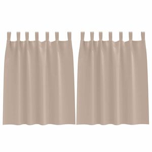 vidaXL Z&aacute;clony na zatemnenie s kr&uacute;žkami 2 ks Sivohned&aacute; 140 x 140 cm